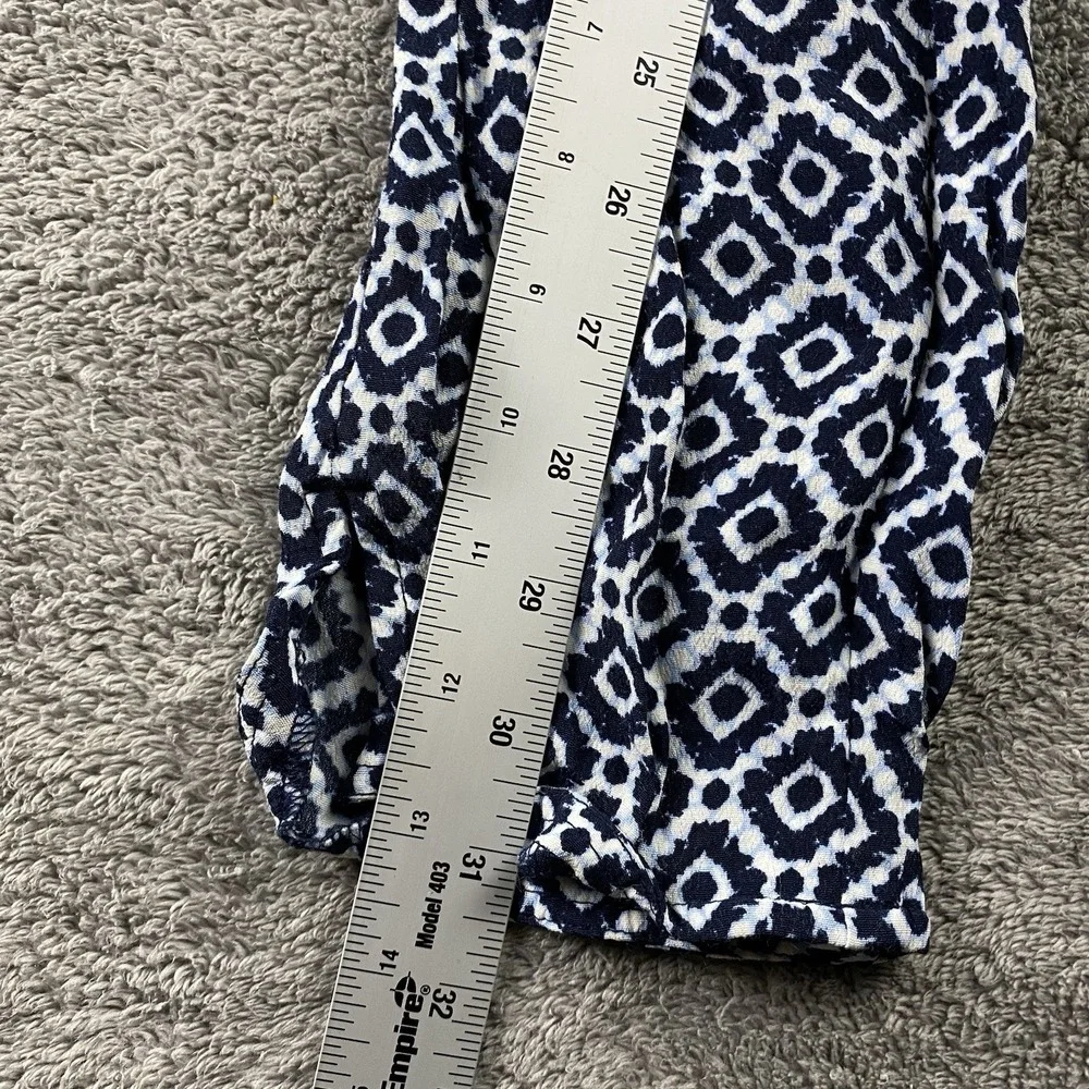 LOFT‎ Jumpsuit Womens Small Navy White Boho Bohemian